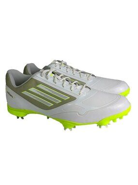 Adidas Adizero One Waterproof White Golf Shoes Spikes Cleats Low Mens 11 Neon